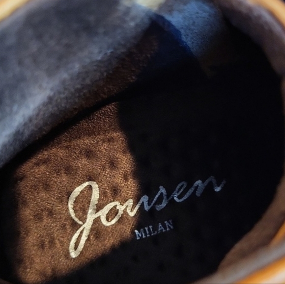 Jousen Leather High-Top Dress Sneakers, Size 8 - Picture 8 of 15